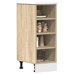 vidaXL Armoire basse chêne sonoma 30x44,5x81,5 cm bois d’ingénierie