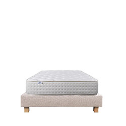 LUXURY LITERIE Ensemble matelas Purlux 140x190 cm + sommier beige ep20cm