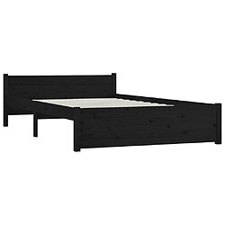 Acheter vidaXL Cadre de lit sans matelas avec tiroirs noir