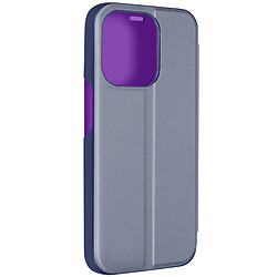 Avizar Étui Clear View pour iPhone 15 Pro Max Miroir Fonction Support Violet Lavande