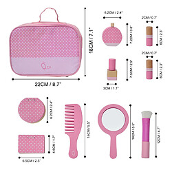 Acheter Fantasy Fields Trousse faux maquillage enfant fille jouet imitation cosmétique 10 accessoires rose Teamson Kids TK-W00010