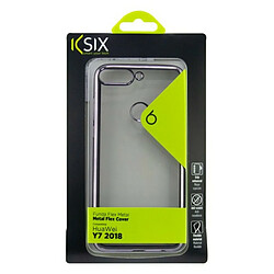 Avis Protection pour téléphone portable Huawei Y7 2018 KSIX Flex Metal TPU Flexible Gris