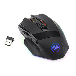 Universal M801P 2.4G Wireless Dual Mode Gaming Mouse LED RVB Backlit MMO 9 Boutons programmables souris pour