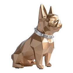 Acheter Bulldog Tirelire Figurine Artistique Chien Tirelire Pot Enfant Cadeau Doré