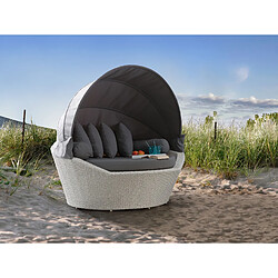 Beliani Chaise longue de jardin Blanc SYLT