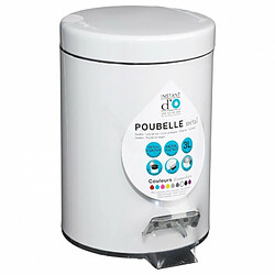 Acheter Poubelle de Salle de Bain Métal 3L Blanc