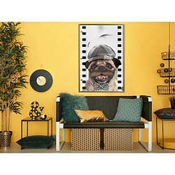 Paris Prix Affiche Murale Encadrée Dressed Up Pug 40 x 60 cm Or