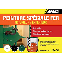 Peinture Fer Satin - APARA-2.5 litres-Blanc