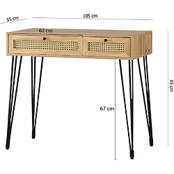 Avis Hanah Home Bureau imitation bois pied en métal Study.