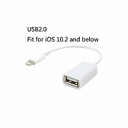 Pour Apple Interface Mâle Vers Usb Femelle Câble Adaptateur Otg Pour Apple Iphone 5 5S 6 6S Plus 7