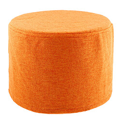 Couverture De Tabouret Ronde En Coton Exquis Pour Repose-pieds Dia De 28 Cm (11 Po), Orange