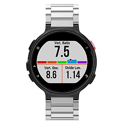 Wewoo Bracelet pour montre connectée Smartwatch universelle à trois bandes en acier avec Garmin Forerunner 220/230/235/630/620/735 Argent