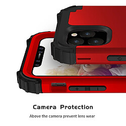 Wewoo Coque Rigide Pour iPhone 11 Pro PC + Silicone Protection anti-chute téléphone portable en trois parties rouge pas cher