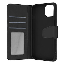 Avizar Etui Folio Cuir iPhone 14 Plus Noir