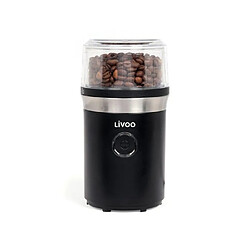 Livoo Moulin à Café 70 g 210W Noir avec Lame de broyage acier inoxydable 8 12 tasses