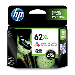 HP 62XL cartouche d'encre trois couleurs grande capacité authentique