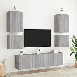 Acheter Maison Chic Meuble TV, Banc TV pour salon, Meuble de rangement mural sonoma gris 40,5x30x40 cm bois d'ingénierie -GKD12369