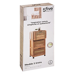 Avis Five Simply Smart Meuble Sicela en bambou 3 tiroirs - Bois