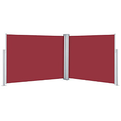 Maison Chic Auvent latéral rétractable de balcon | Store extérieur | Auvent solaire Rouge 140 x 1000 cm -GKD70049