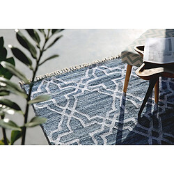 Avis Beliani Tapis en coton denim bleu 140x200 cm ADIYAMAN