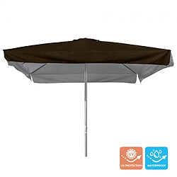 Avis Elios Parasols Parasol de jardin carré 3x3 en aluminium avec mât central Marte Brown