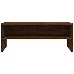 Acheter Maison Chic Meuble TV scandinave - Banc TV pour salon Chêne marron 100x40x40 cm Bois d'ingénierie -MN27243