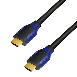 LOGILINK Cable HDMI 2.0 male/male - 2m Noir - Ultra HD 4K - plaqué or