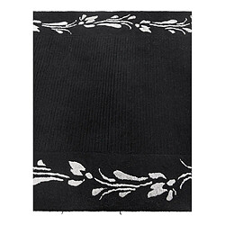 Vidal Tapis de laine 152x94 noir Darya pas cher