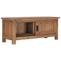 vidaXL Meuble TV 90x30x35 cm Bois de teck massif