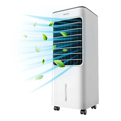 Refroidisseur d'Air Évaporatif Portable PRODEX PX5706W avec Humidification de l'Air et Fonction Ventilateur, 3 Niveaux de Vitesse avec Oscillation, Réservoir d'Eau de 5 Litres-Blanc