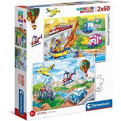 Clementoni - 21619 - SuperColor 2x60 pieces - Means of Transport