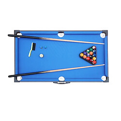 COUGAR - Table de Billard Portable Noir/Bleu Mini | Billard sur Table Surface de (Lxl) 110 x 56 cm | Billard Table Epaisseur Terrain de 12 mm | Garantie de 2 ans. pas cher