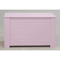 Avis Pinus Coffre de rangement en pin 77 x 40 x 50 cm rose.