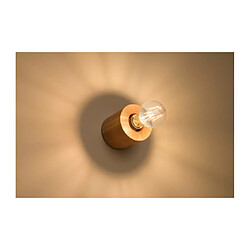 Avis Luminaire Center Applique murale Salgado Bois Bois naturel 1 ampoule 10cm