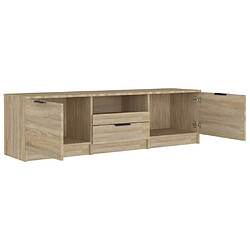 Acheter vidaXL Meuble TV chêne sonoma 140x35x40 cm bois d'ingénierie