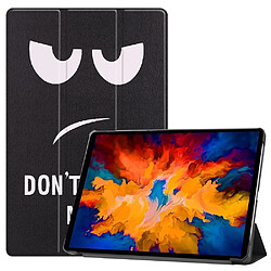 Etui en PU impression de motifs avec support tri-pliure La peinture pour votre Lenovo Tab P11 Pro TB-J706F