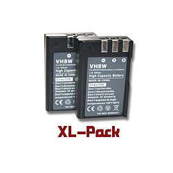 Vhbw Set de deux batteries 900mAh (7.2V) pour appareil photo Nikon D40 SLR D40x DSLR D60 DSLR D3000 D5000 remplace EN-EL9 EN-EL9a.