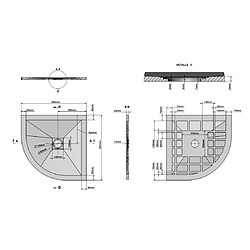 Avis Kiamami Valentina RECEVEUR DE DOUCHE ANGULAIRE 80X80 EN RÉSINE GRIS ANTHRACITE | MUSE