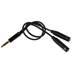 3.5mm Mâle à 2 Câble D'adaptateur Audio Femelle Pour Des Pièces D'ampli D'amplificateur De Guitare pas cher