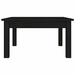 Maison Chic Table basse,Table Console Table d'appoint, Table pour salon Noir 55x55x30 cm Bois massif de pin -MN56600 pas cher