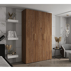 Abiks Meble Armoire Inova 3 À Portes Battantes 236,7/150/47 3 Portes (marron/d’oro)