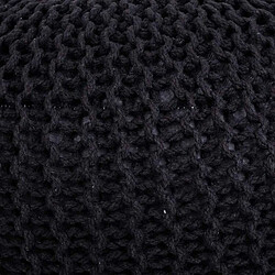 Pouf Alexandra House Living Noir polystyrène 45 x 30 x 45 cm