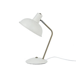 LEITMOTIV Lampe à poser design vintage Hood - H. 37,5 cm - Blanc