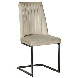 Acheter Beliani Chaise de salle à manger Chaise en porte-à-faux LAVONIA Set de 2 Velours Taupe