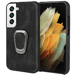 Coque en TPU + PU antichoc avec béquille noir pour votre Samsung Galaxy S22