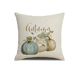 P60 4pcs 45 * 45cm Thanksgiving Motif de citrouille Taie d'oreiller en lin d'oreiller imprimé Coussin Coussin Coussin Coussin Décoration de la maison