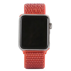 Wewoo Pour Apple Watch séries 3 et 2 et 1 Bracelet de montre en nylon Simple Fashion de 42 mm avec Magic Stick (abricot)