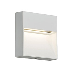 KNIGHTSBRIDGE Applique / guide LED carré - Blanc, 230V IP44 2W