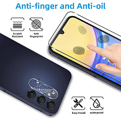 Coque Silicone Transparente + Verres Trempes et Protections Camera Arriere Transparent X2 Pour Samsung Galaxy A15 Little Boutik©