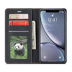 Acheter Wewoo Housse Coque Pour iPhone XR Forwenw Dream Series Oil Edge Fort Magnetism Étui à rabat horizontal en cuir avec support et fentes cartes et portefeuille et cadre photo noir